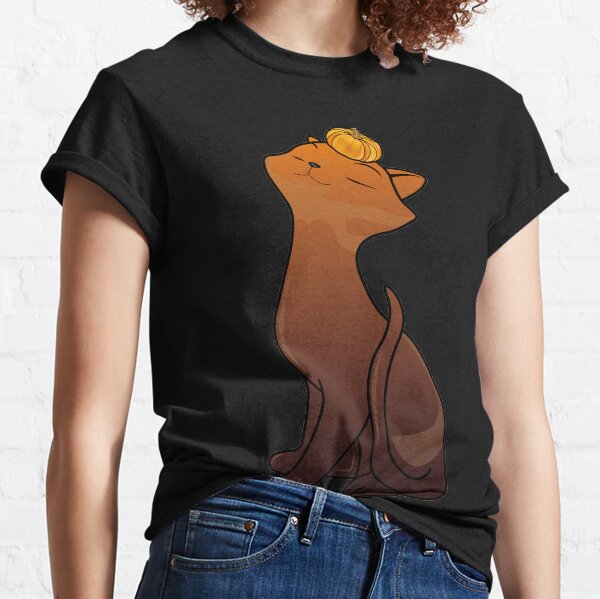 Halloween Pumpkin Cat Classic T-Shirt