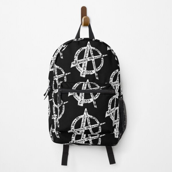 Item preview, Distressed White Anarchy Punk Symbol designed and sold by 133DandC.