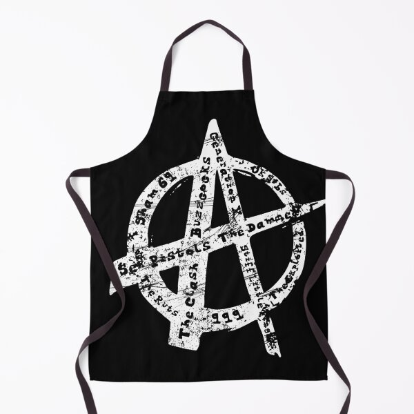 Item preview, Distressed White Anarchy Punk Symbol designed and sold by 133DandC.