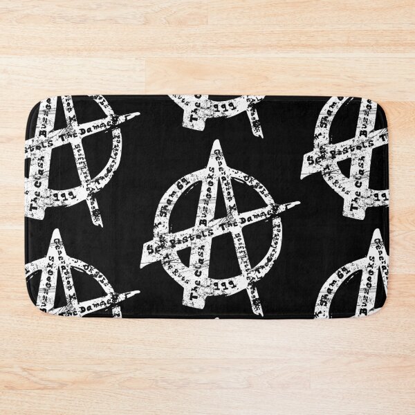 Item preview, Distressed White Anarchy Punk Symbol designed and sold by 133DandC.