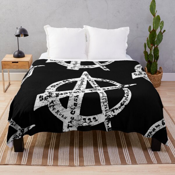 Item preview, Distressed White Anarchy Punk Symbol designed and sold by 133DandC.