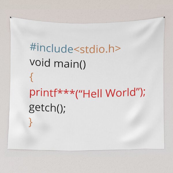 Item preview, Programming Hello World designed and sold by EngineersArt.