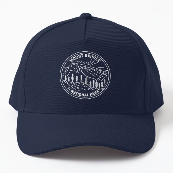 Item preview, Mount Rainier National Park Washington Monoline designed and sold by KrisSidDesigns.