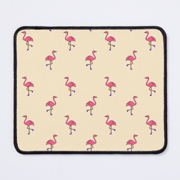 Item preview, Flamingo on roller skates designed and sold by Paperfly Doodles.