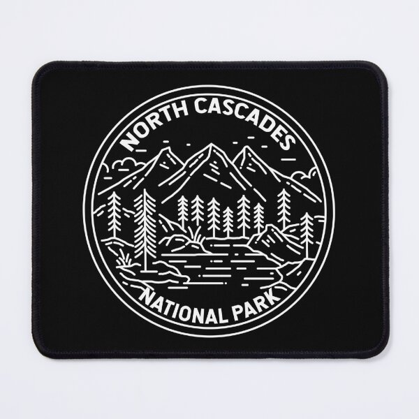 Item preview, North Cascades National Park Washington Monoline designed and sold by KrisSidDesigns.