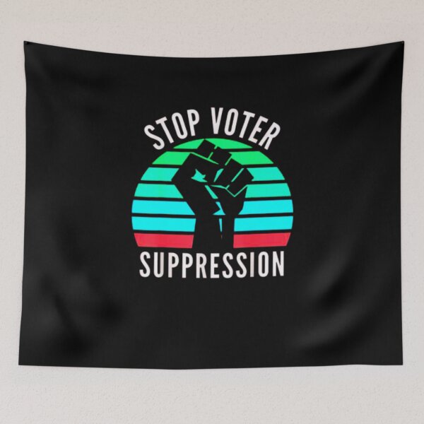 Item preview, Black Voters Matter Georgia Voting Stop Voter Suppression T-Shirt designed and sold by spolayastore.