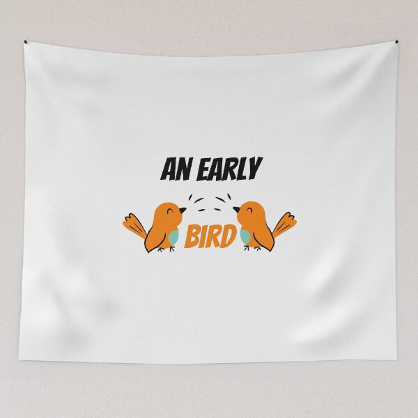 Item preview, An Early Bird Funny Saying designed and sold by Housestore.