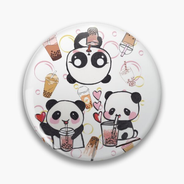 Item preview, Pandas love bubble tea designed and sold by RheaRealm.