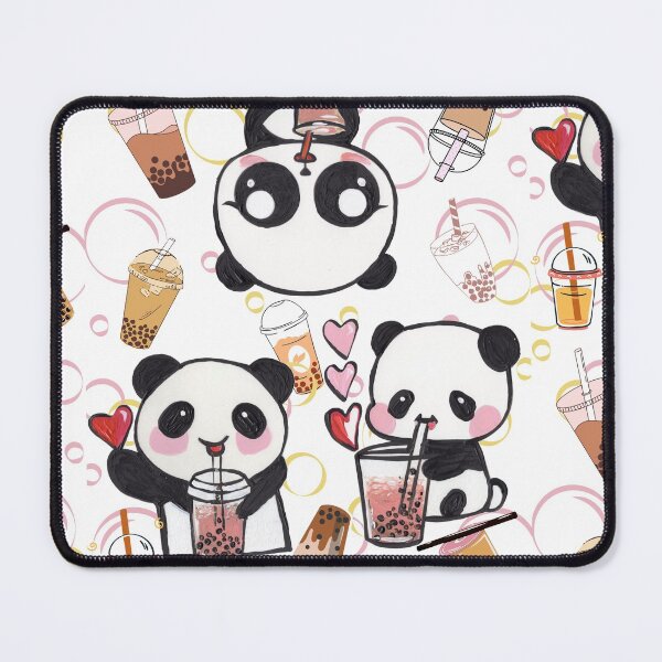 Item preview, Pandas love bubble tea designed and sold by RheaRealm.