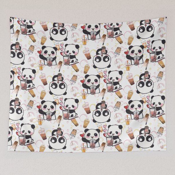 Item preview, Pandas love bubble tea designed and sold by RheaRealm.