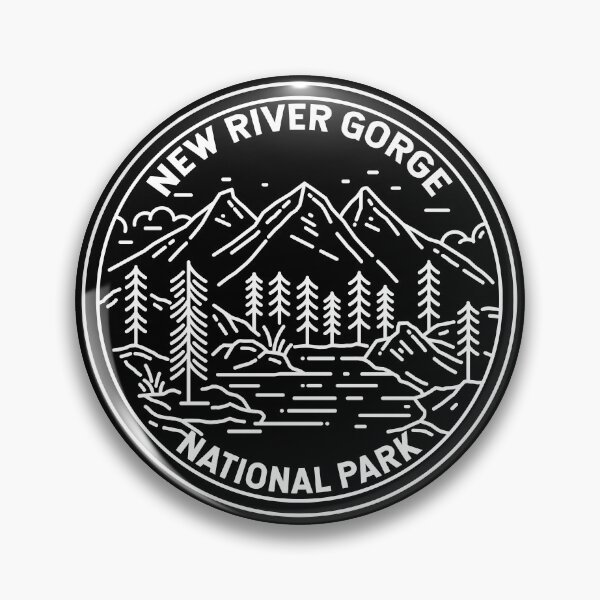Item preview, New River Gorge National Park West Virginia Monoline designed and sold by KrisSidDesigns.