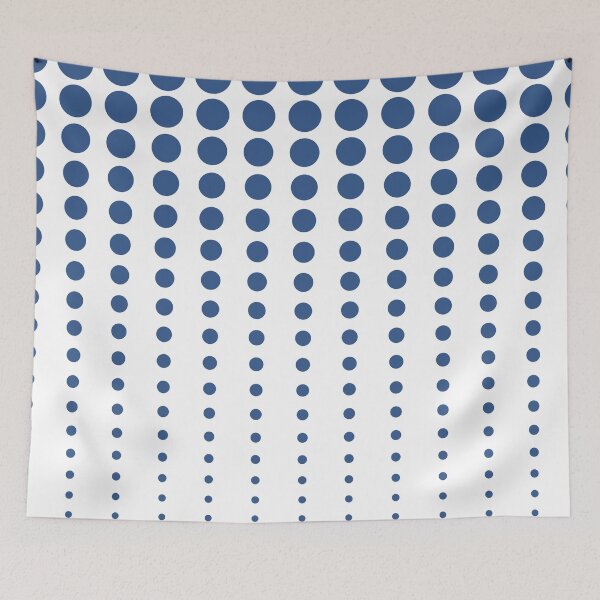 Item preview, Blue and White Reduced Polka Dots Pattern Coordinates w/Behr Popular Color 2022 Dark Cobalt Blue PPU15-03 designed and sold by ColorOfTheYears.