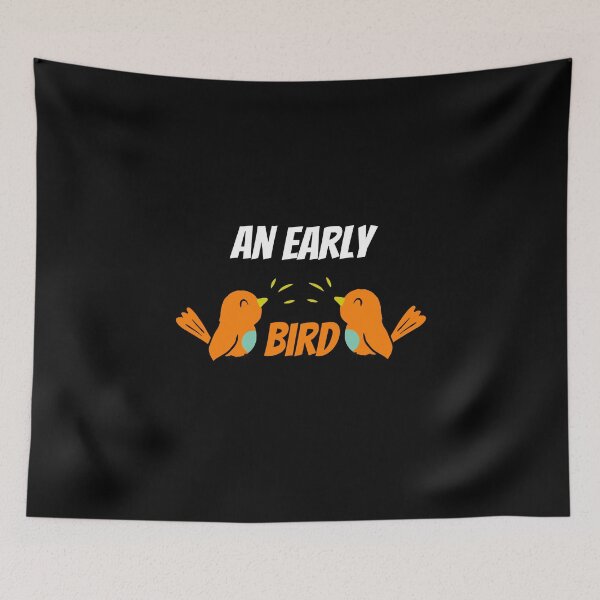 Item preview, An Early Bird Funny Saying designed and sold by Housestore.