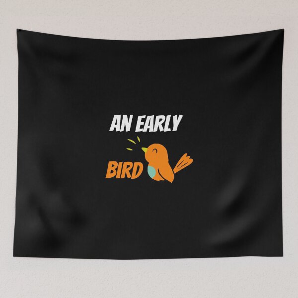 Item preview, An Early Bird Funny Saying designed and sold by Housestore.