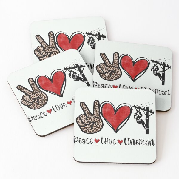 Item preview, Peace, Love, Linemen designed and sold by Sheepherder120.
