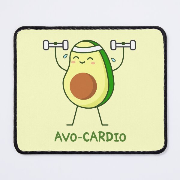 Item preview, Avo-cardio pun. Avocado lifts weights.  designed and sold by TashaVector.