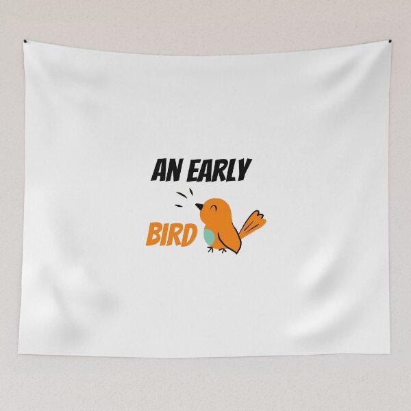 Item preview, An Early Bird Funny Saying designed and sold by Housestore.