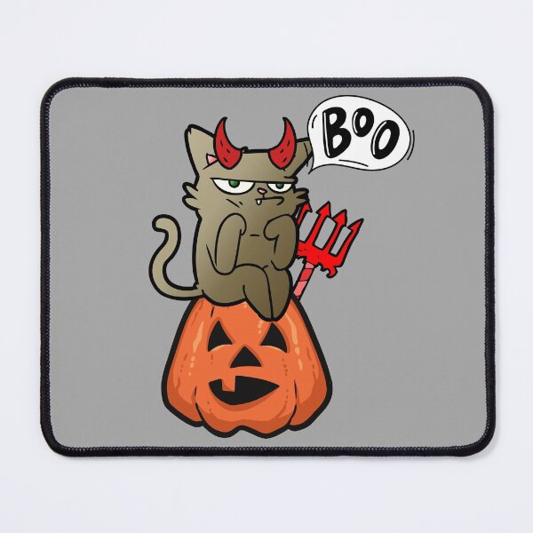 Item preview, Devil Cat Halloween Pumpkin designed and sold by Redbeardapparel.