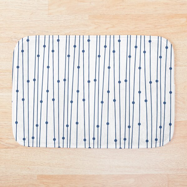 Item preview, Blue and White Retro Stripe Polka Dot Pattern Coordinates w/Behr Popular Color 2022 Dark Cobalt Blue PPU15-03 designed and sold by ColorOfTheYears.