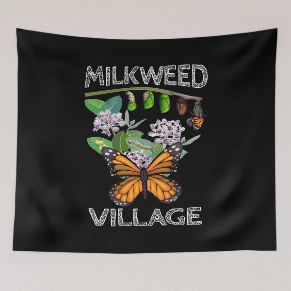 Item preview, Milkweed Village , Monarch Butterfly Cycle Life, Endangered Species Wildlife designed and sold by Merchking1.