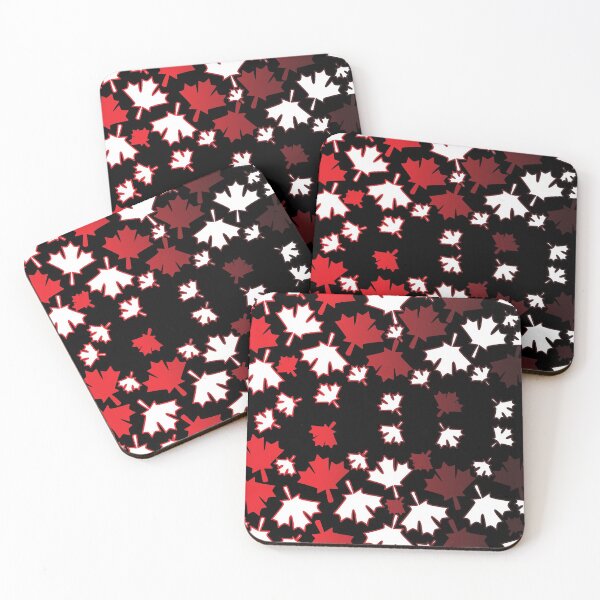 Item preview, Red and white leaves pattern  designed and sold by Dear-Ashlin.