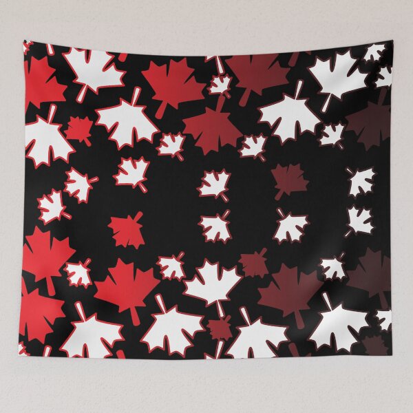 Item preview, Red and white leaves pattern  designed and sold by Dear-Ashlin.