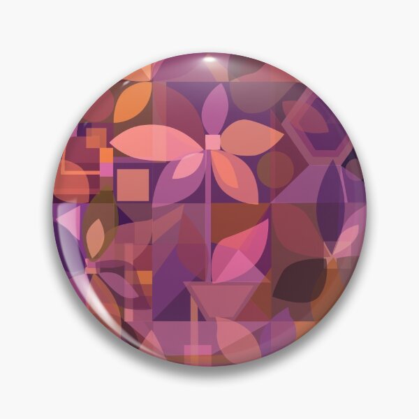 Item preview, Geometric Floral Abstract, cool pinks designed and sold by Palifino.