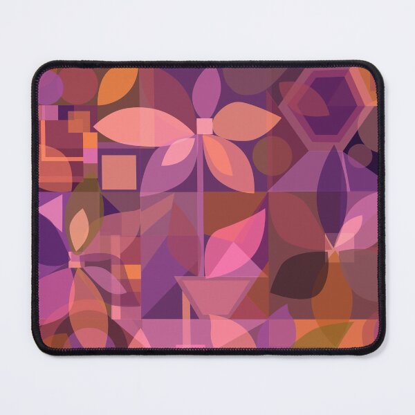 Item preview, Geometric Floral Abstract, cool pinks designed and sold by Palifino.