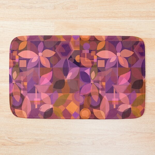 Item preview, Geometric Floral Abstract, cool pinks designed and sold by Palifino.