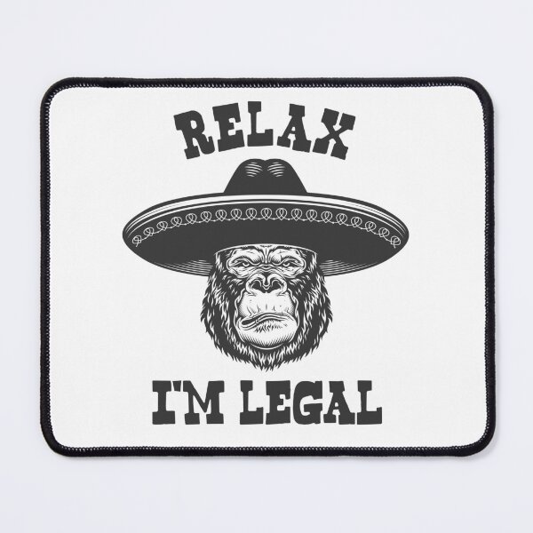 Item preview, Relax I'm Legal Funny Mexican Sombrero Mariachi Gorilla designed and sold by bouncymelon.
