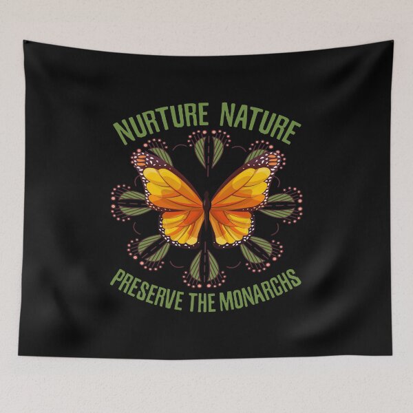 Item preview, Nurture Nature Preserve Monarch Butterfly, Leaf Mandala Saving Monarchs designed and sold by Merchking1.