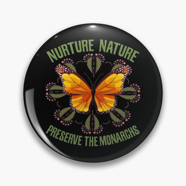 Item preview, Nurture Nature Preserve Monarch Butterfly, Leaf Mandala Saving Monarchs designed and sold by Merchking1.