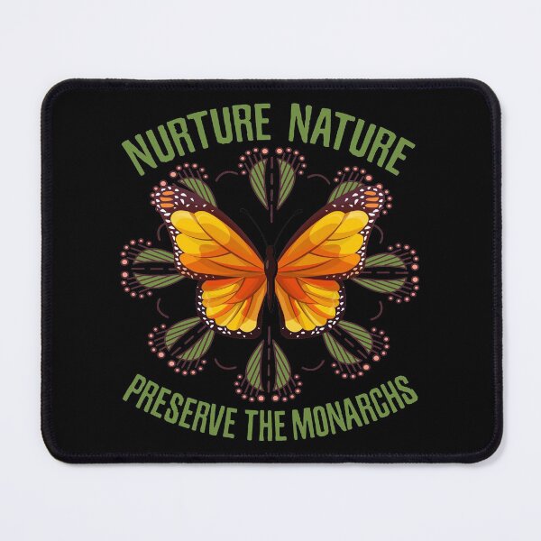 Item preview, Nurture Nature Preserve Monarch Butterfly, Leaf Mandala Saving Monarchs designed and sold by Merchking1.