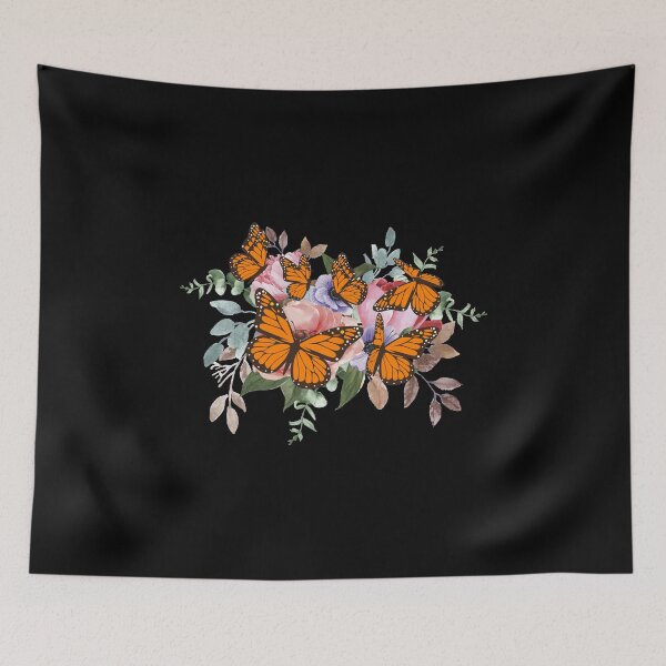 Item preview, Butterflies And Roses, Monarch Butterfly Pink Roses  Save Monarch Nature designed and sold by Merchking1.