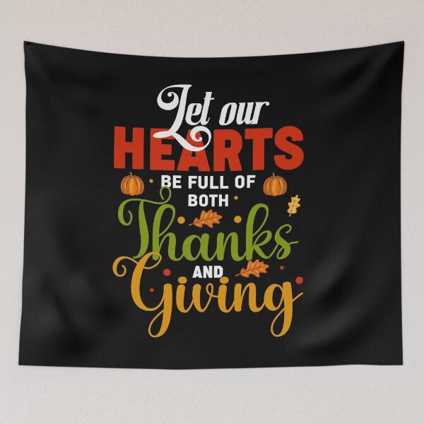 Item preview, Let Our Hearts Be Full of  Both Thanks and Giving designed and sold by Sheepherder120.