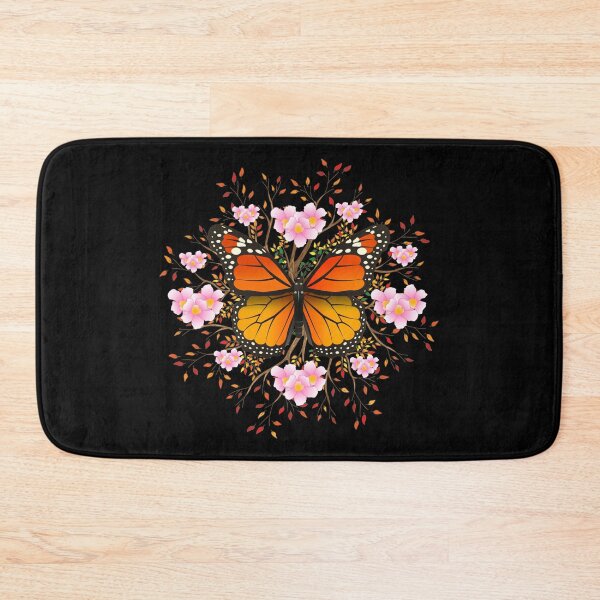 Item preview, Monarch Butterfly With Daturas Flowers Blooms Leaf Mandala Design  designed and sold by Merchking1.