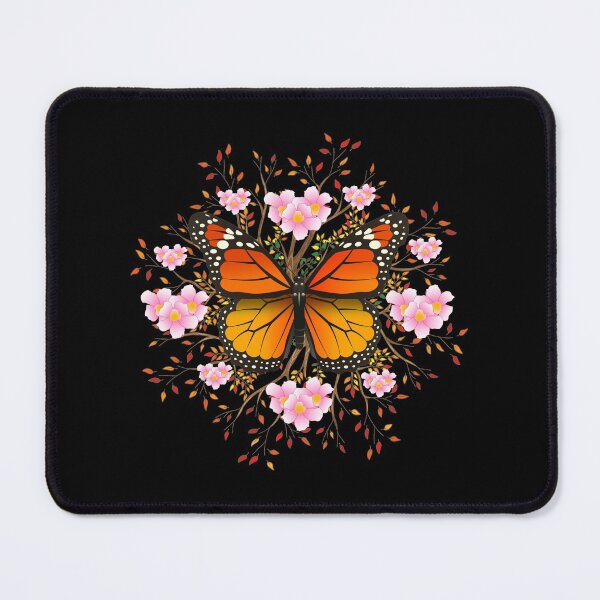 Item preview, Monarch Butterfly With Daturas Flowers Blooms Leaf Mandala Design  designed and sold by Merchking1.