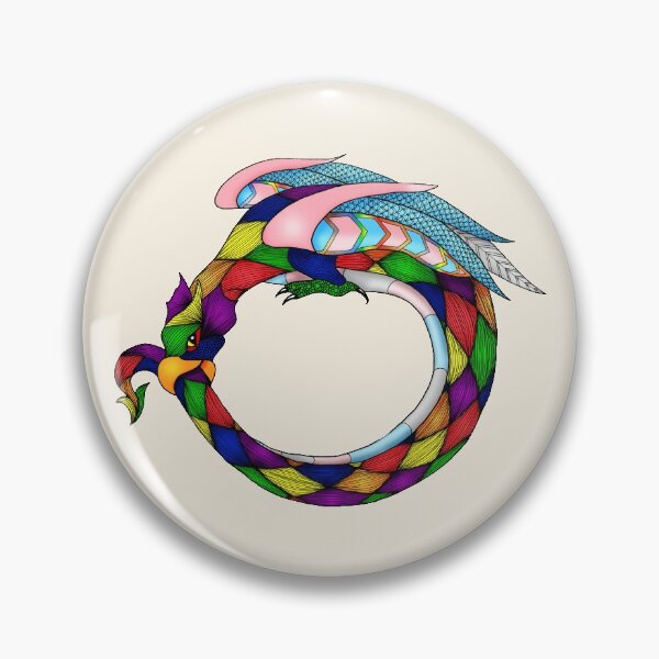 Item preview, Trans Pride Wyvern designed and sold by MagicMama.
