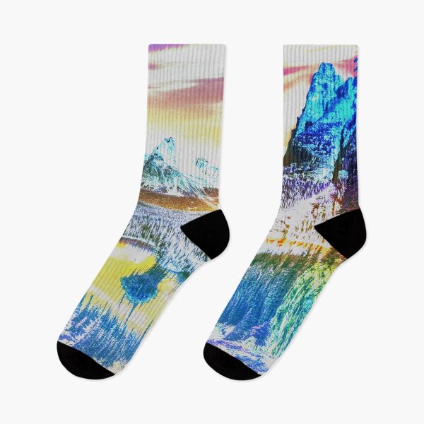 Item preview, 'Phylea Heights'- V.1 Mountain terrain/ psychedelic digital artwork by The Raumier designed and sold by N-W-T-S-I-O.