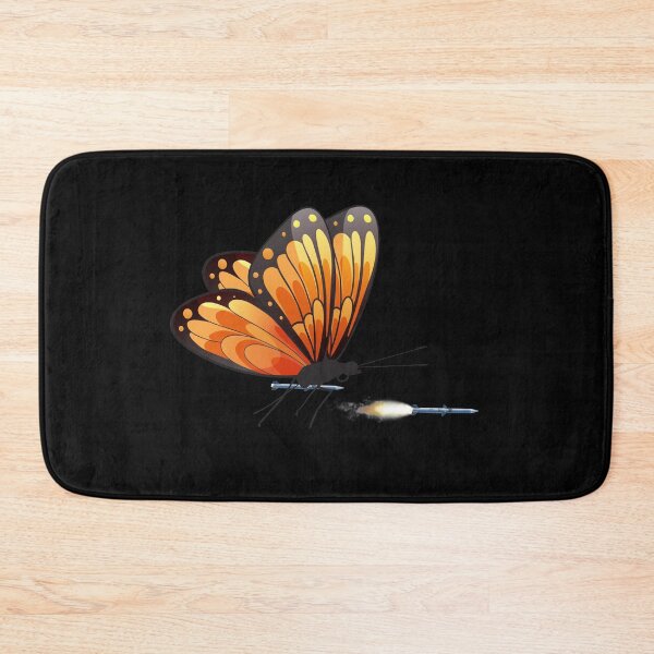 Item preview, Angry Monarch Butterfly Air Missile, Rocket Blast Off Monarch Print designed and sold by Merchking1.