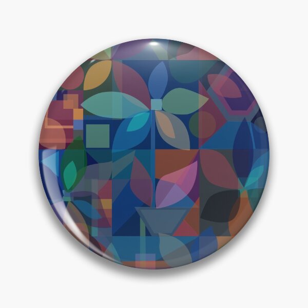 Item preview, Geometric Floral Abstract, dark designed and sold by Palifino.