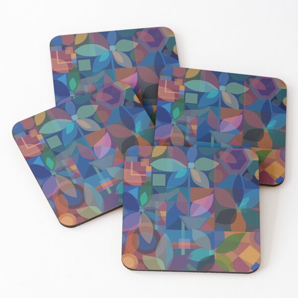 Item preview, Geometric Floral Abstract, dark designed and sold by Palifino.