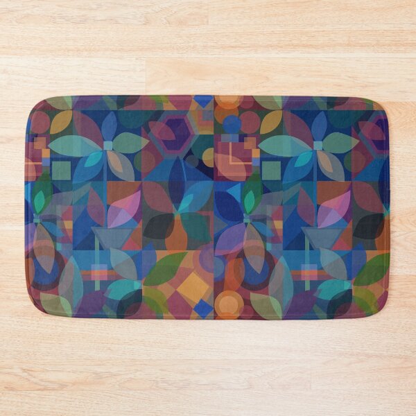 Item preview, Geometric Floral Abstract, dark designed and sold by Palifino.