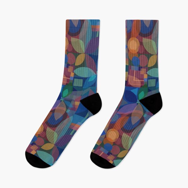 Item preview, Geometric Floral Abstract, dark designed and sold by Palifino.