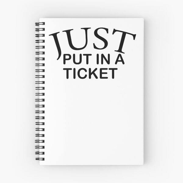 Item preview, Just Put In a Ticket, Programmer, IT tech gift, Geek gifts designed and sold by adjamine.