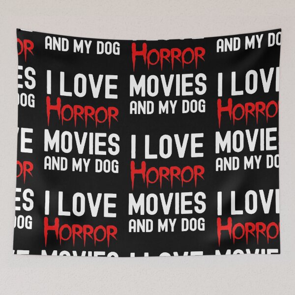 Item preview, Horror Movies And My Dog, Horror Movie Obsessed designed and sold by SportyDogShop.