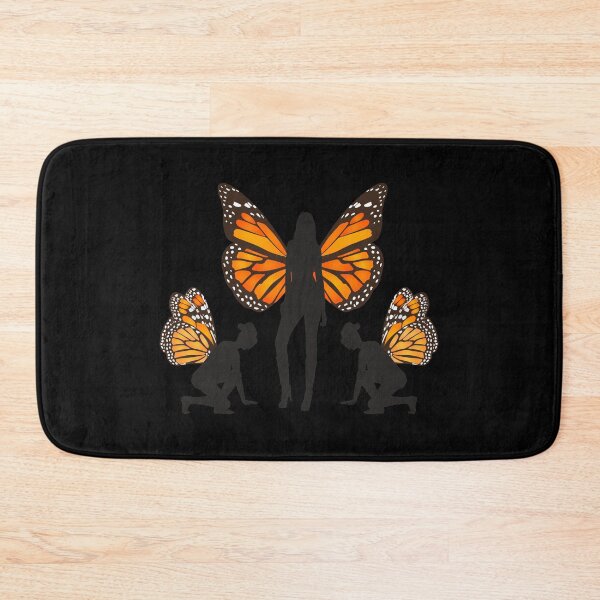 Item preview, Queen Monarch Butterfly,  Bow To The Queen, Three Beautiful Monarch Butterflies Crown Queen Milkweed  designed and sold by Merchking1.