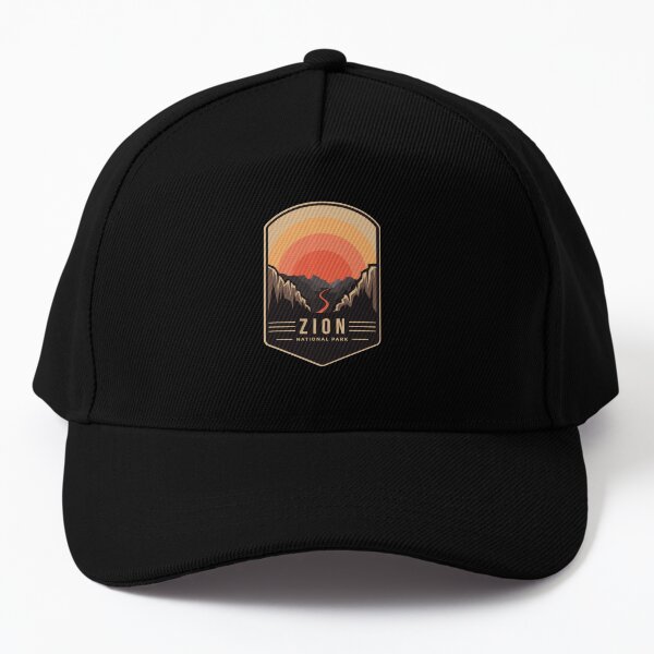 Zion national park emblem patch logo Baseball Cap