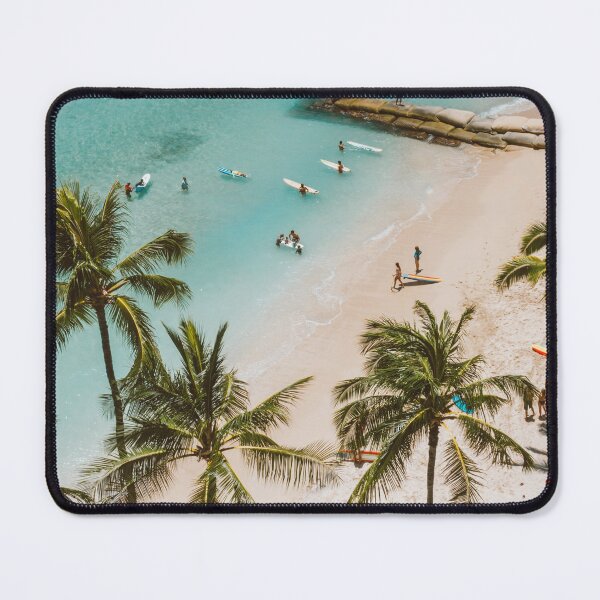 Item preview, PALM TREE, SAND, WHITE TURQUOISE WATER BEACH designed and sold by wildwhimsical.