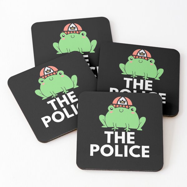 Item preview, Frog the Police  designed and sold by Puns-n-Rainbows.